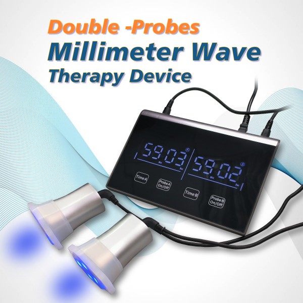 Double Probes Millimeter Wave Therapy Device for tumors, Diabetes complications