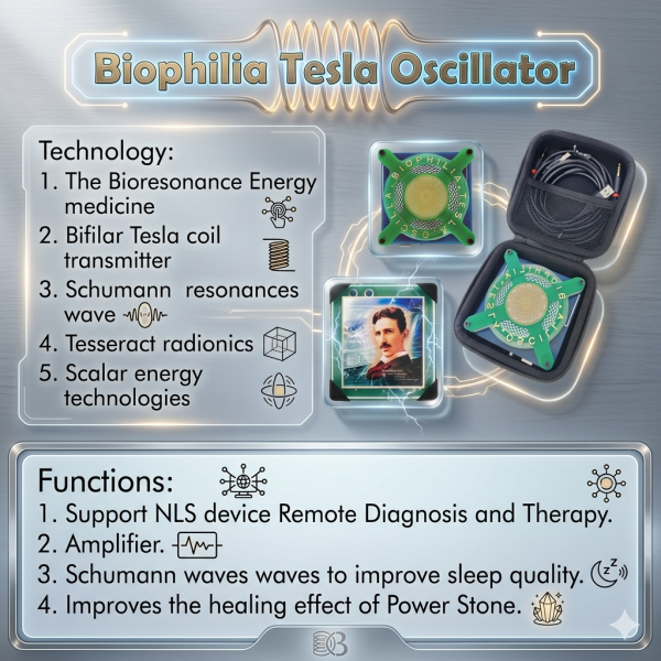 Biophilia Tesla Oscillator - Remote Bioresonance & Frequency Therapy