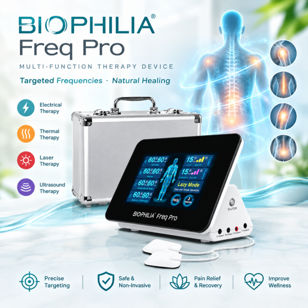 BIOPHILIA FREQ PRO Multi-Function Physical Therapy Pain Relief Device