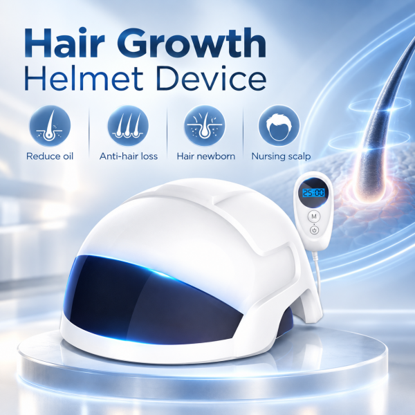 Laser Hair Growth Helmet Device Hair Loss Prevent Promote Hair Regrowth Cap