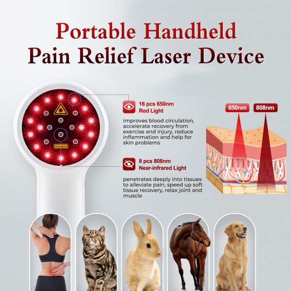 Portable Handheld Pain Relief Laser Device